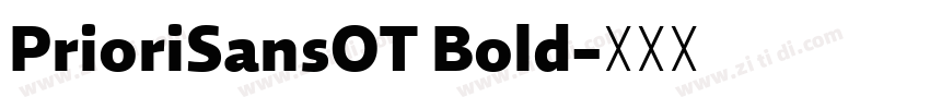 PrioriSansOT Bold字体转换
